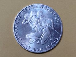 Deutschland 10 Mark "Athleten" 1972 F Silber