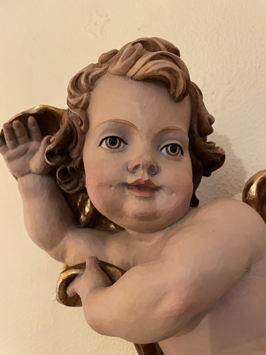Statuette: Schöner geschnitzter Engel 58cm – Usato da Flawil venduto da Naphtali 5