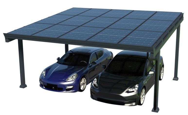 Rifugi: Solarcarport Doppelcarport ab Lager – Nuovo e nell'imballaggio originale da Luzern venduto da sprudelkoenig