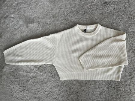 Cropped Pullover H&M, Gr. M Cream