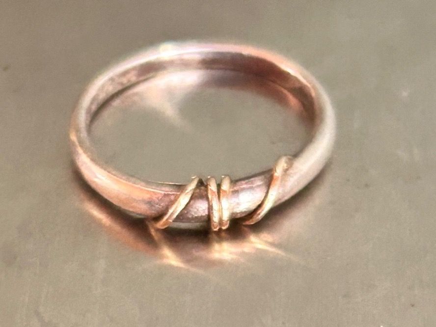Ringe: Silberring Silber/Gold Ringel – Gebraucht aus Laufen von Bellavitaboom 8