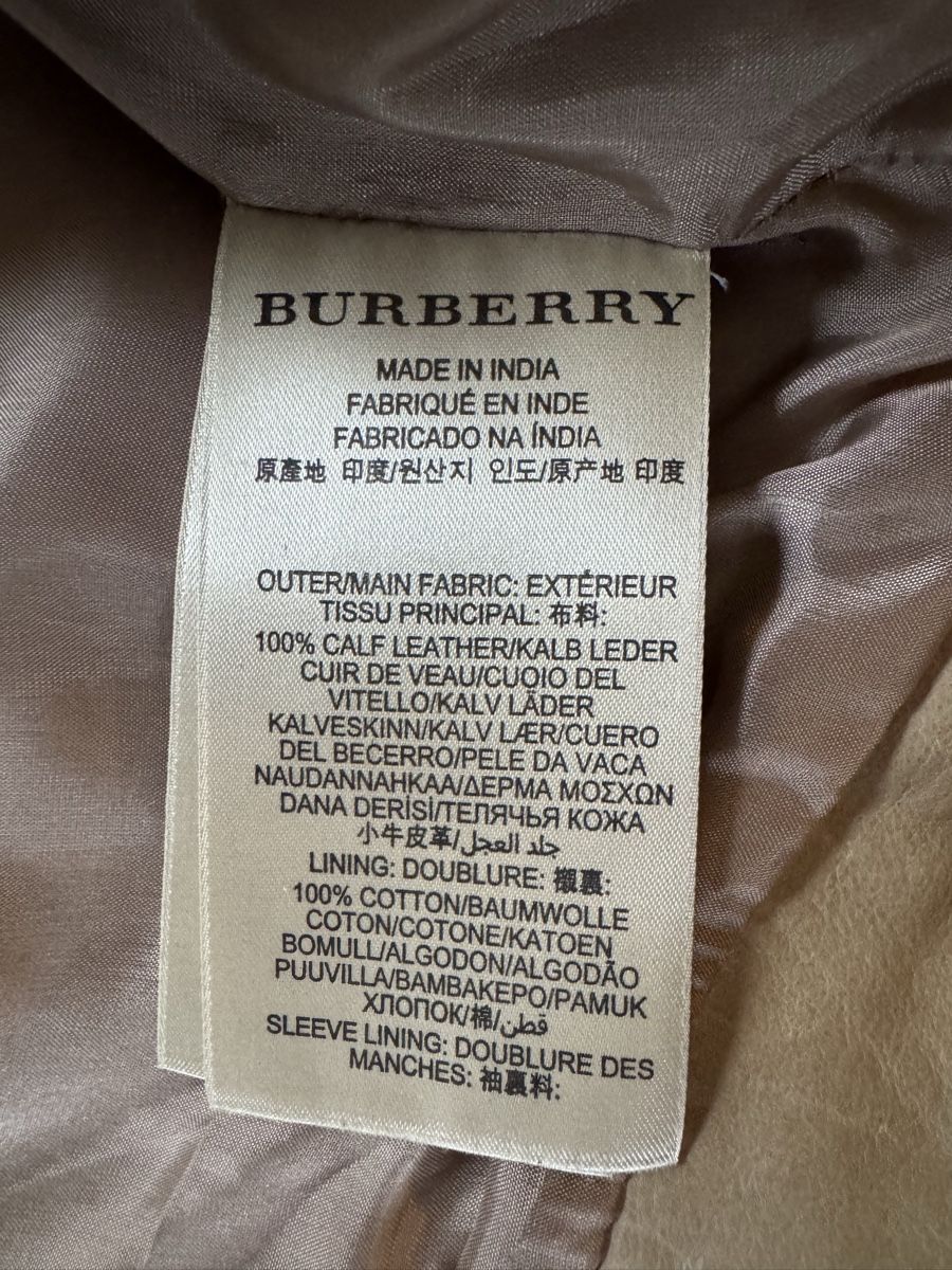 Burberry Giacche: Burberry Brit Lederjacke, Gr. 34 – Usato da Basel venduto da Louischen 4