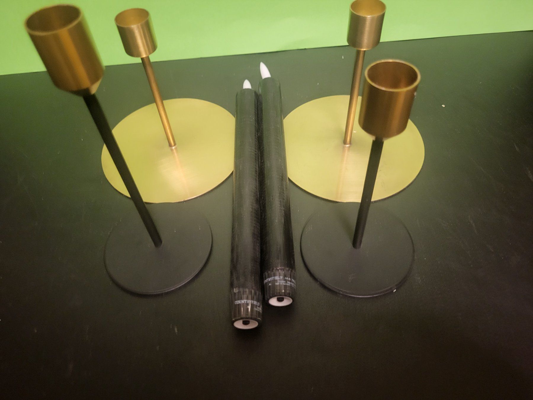 Kerzenständer: 4 Kerzenhalter  mit 2 LED Kerzen – Gebraucht aus Grüsch von Marianna05