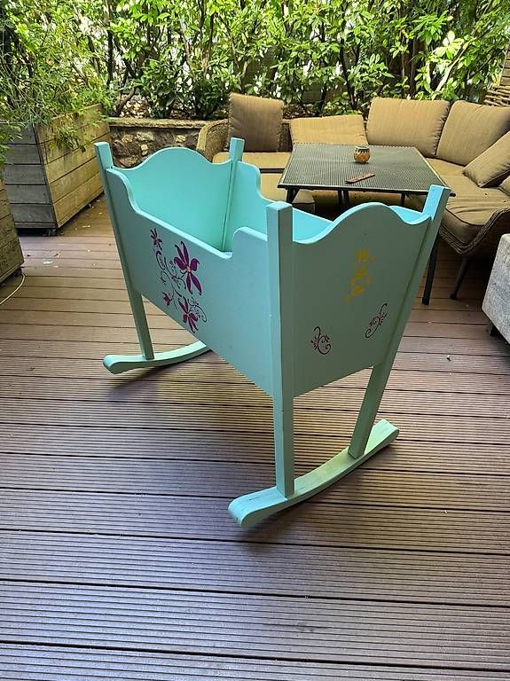 Sdraiette & Sdraiette a dondolo: Handgefertigte Baby Wiege – Usato da Hettlingen venduto da skyliner99 1