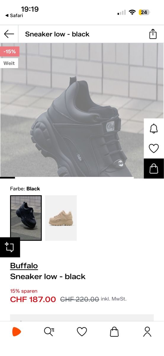 Buffalo Scarpe da uomo: BUFFALO Sneakers - Neu, Schwarz, Grösse 40 – Nuovo (secondo la descrizione) da Zug venduto da mirlii 2