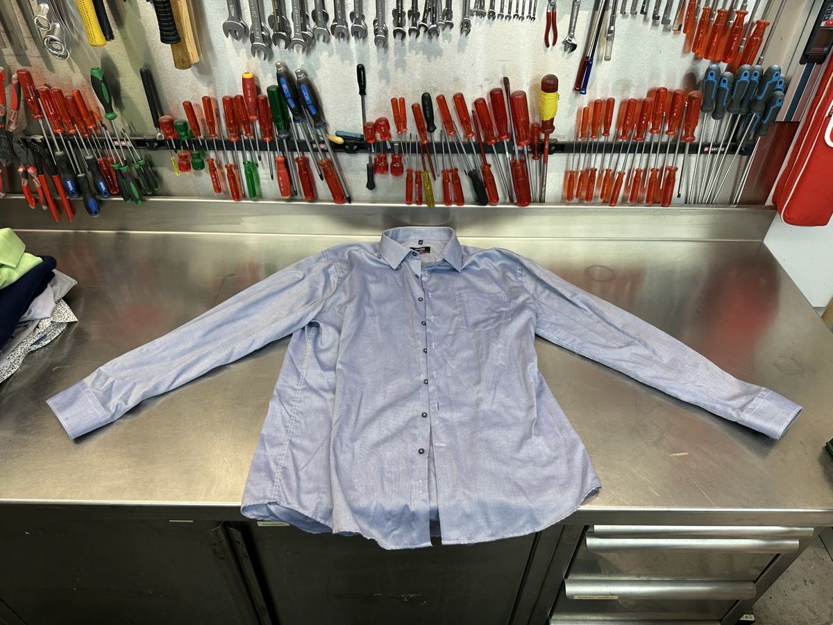 Camicie: Herren Hemd Seidensticker blau – Usato da Schwende venduto da weesli
