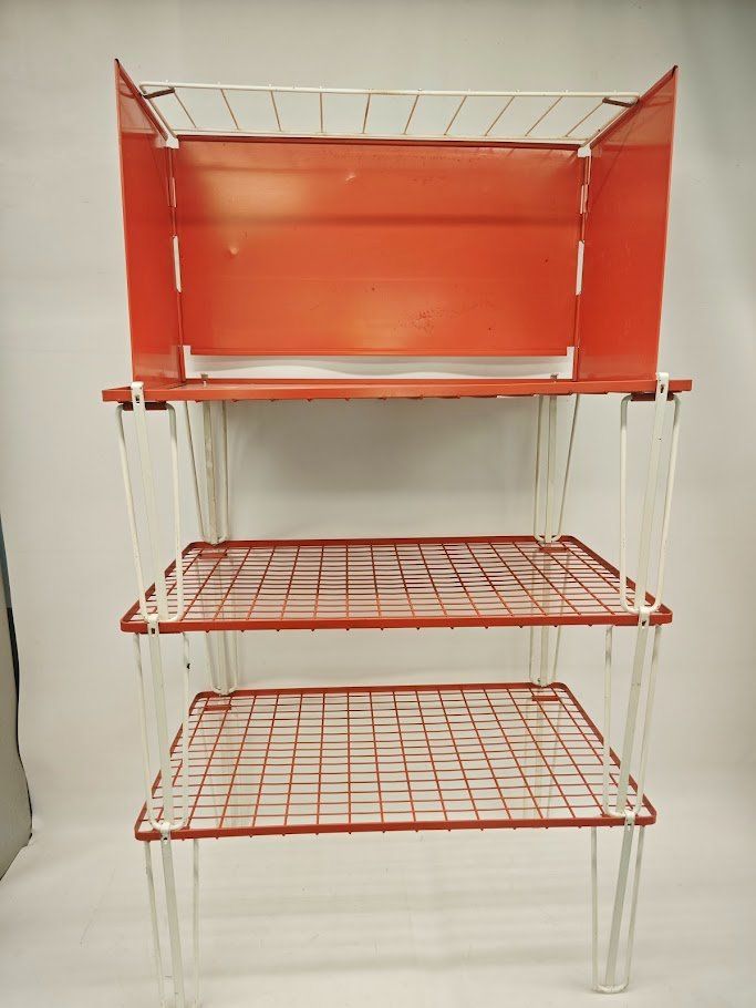 Retro Camping Klapp Regal Faltregal 3 Tablare orange (Gebraucht) in Toffen für CHF 53 – mit Lieferung auf Ricardo kaufen