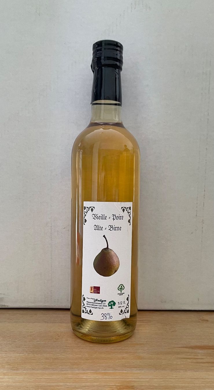 Bevande alcoliche: Birnenschnaps Alte Birne 0,5l , 38% – Nuovo e nell'imballaggio originale da Basel venduto da Seifehuesli