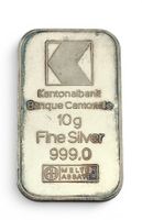 Silberbarren 10 g 999.0 Banque Cantonale 