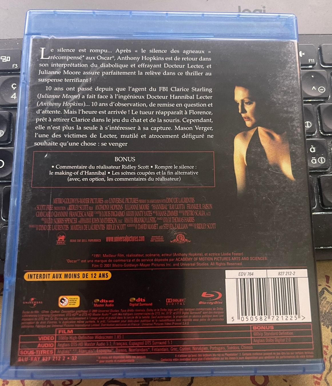Tous les DVDs: Hannibal (2001) - Blu-ray – D'occasion à Semsales par __Florian__ 2
