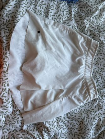 Weisse Nike Sport Shorts, Grösse XS
