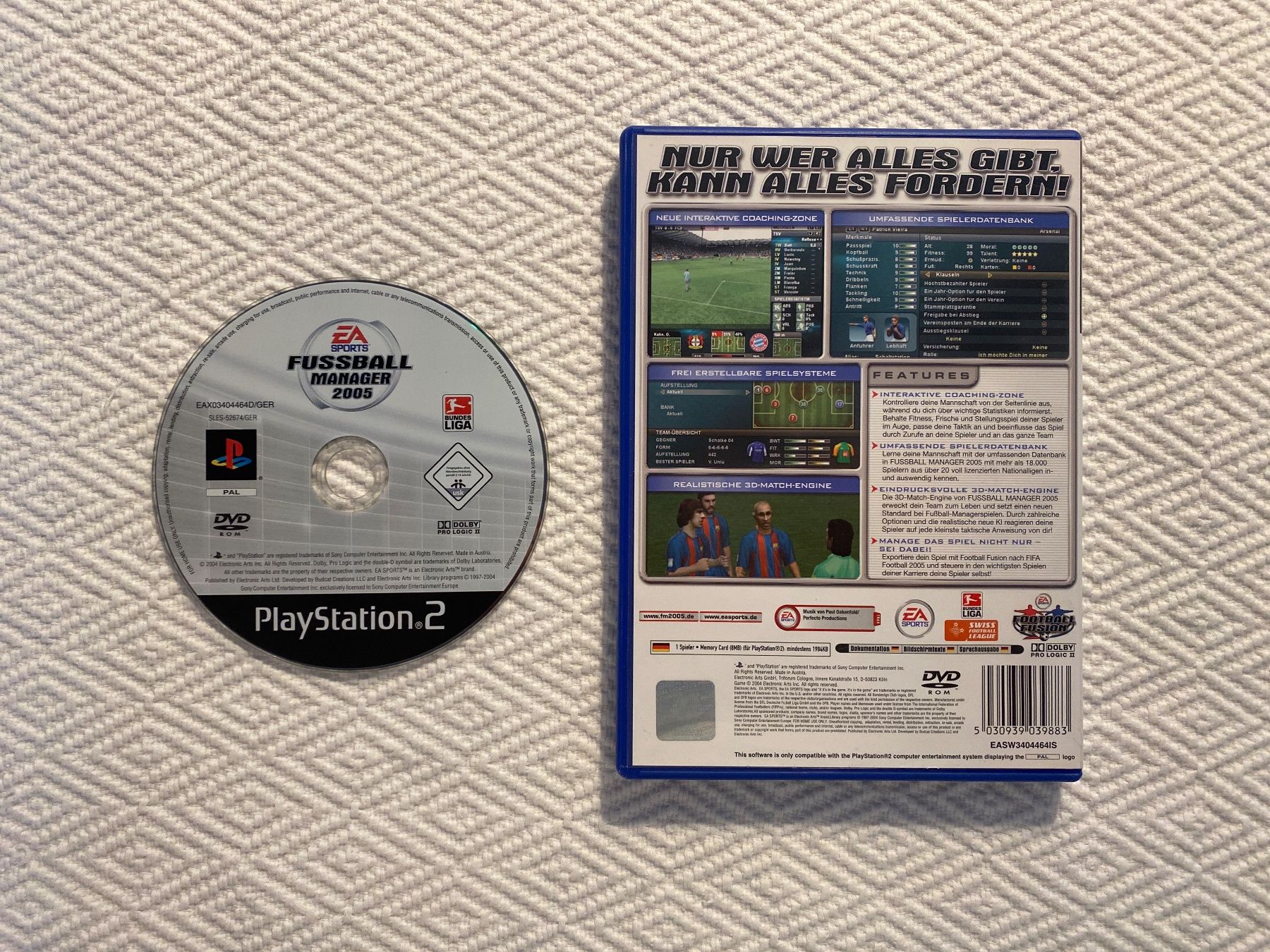 Sony Spiele: FUSSBALL MANAGER 2005 PS2 – Gebraucht aus Reichenbach i. K. von Daniel840 1