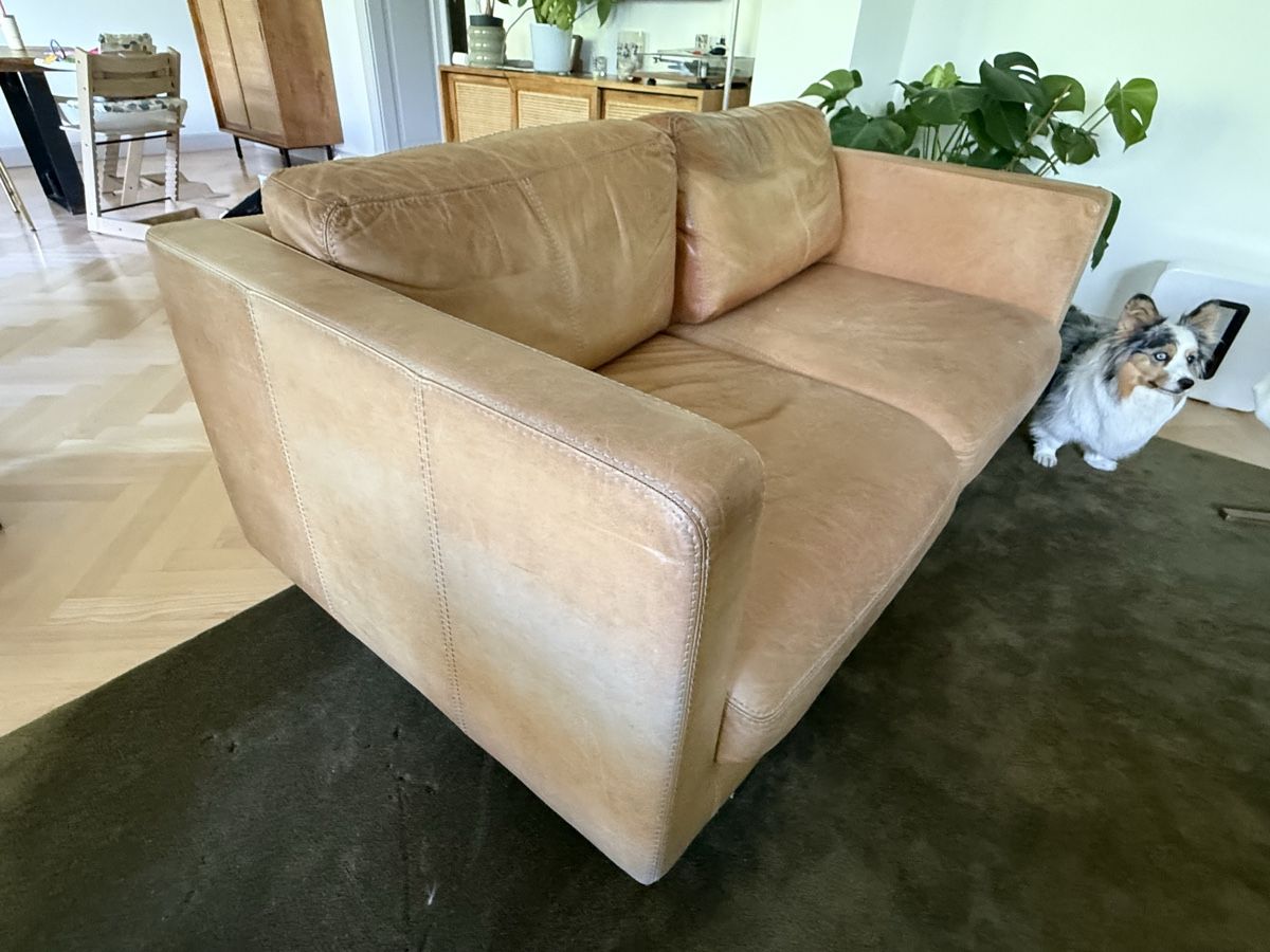 Sofas: Sofa Leder cognac 2-Sitzer gebraucht – D'occasion à Zürich par has_66ry 2
