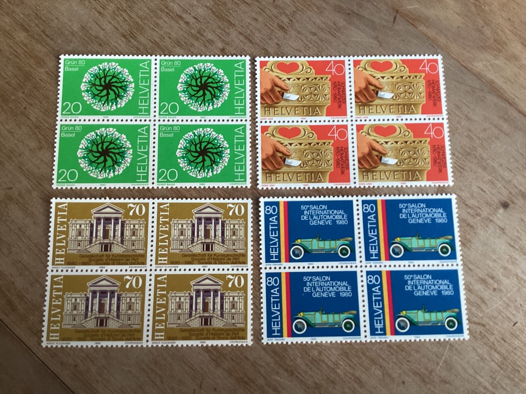 Tutti i francobolli: Serie 1980 Briefmarken postfrisch 4er Blöcke – Nuovo (secondo la descrizione) da Seftigen venduto da Muggelwomb