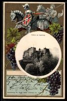 Präge-AK Lenzburg, Schloss in der Ausse