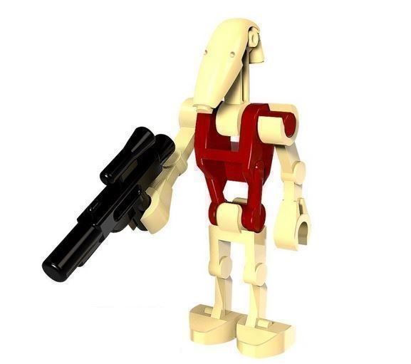 Statuette: 16 KAMPFDROIDEN ROT - KLEMMBAUSTEINE MINIFIGUREN – Nuovo e nell'imballaggio originale da Kriens venduto da swissgadget 1