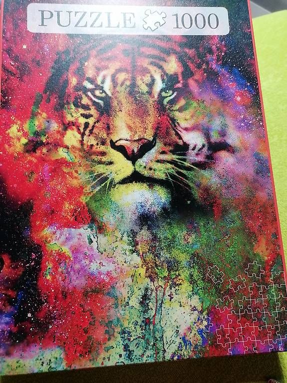 Puzzle: puzzle tiger bunt – Usato da Aesch BL venduto da desi1991