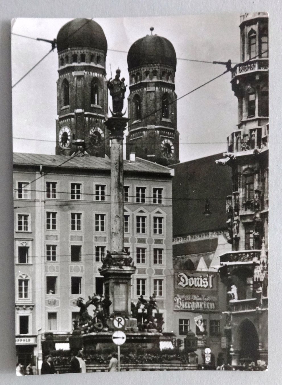 Cartoline postali: München, Mariensäule mit Blick zum Dom – Usato da Fétigny venduto da Billy2miny