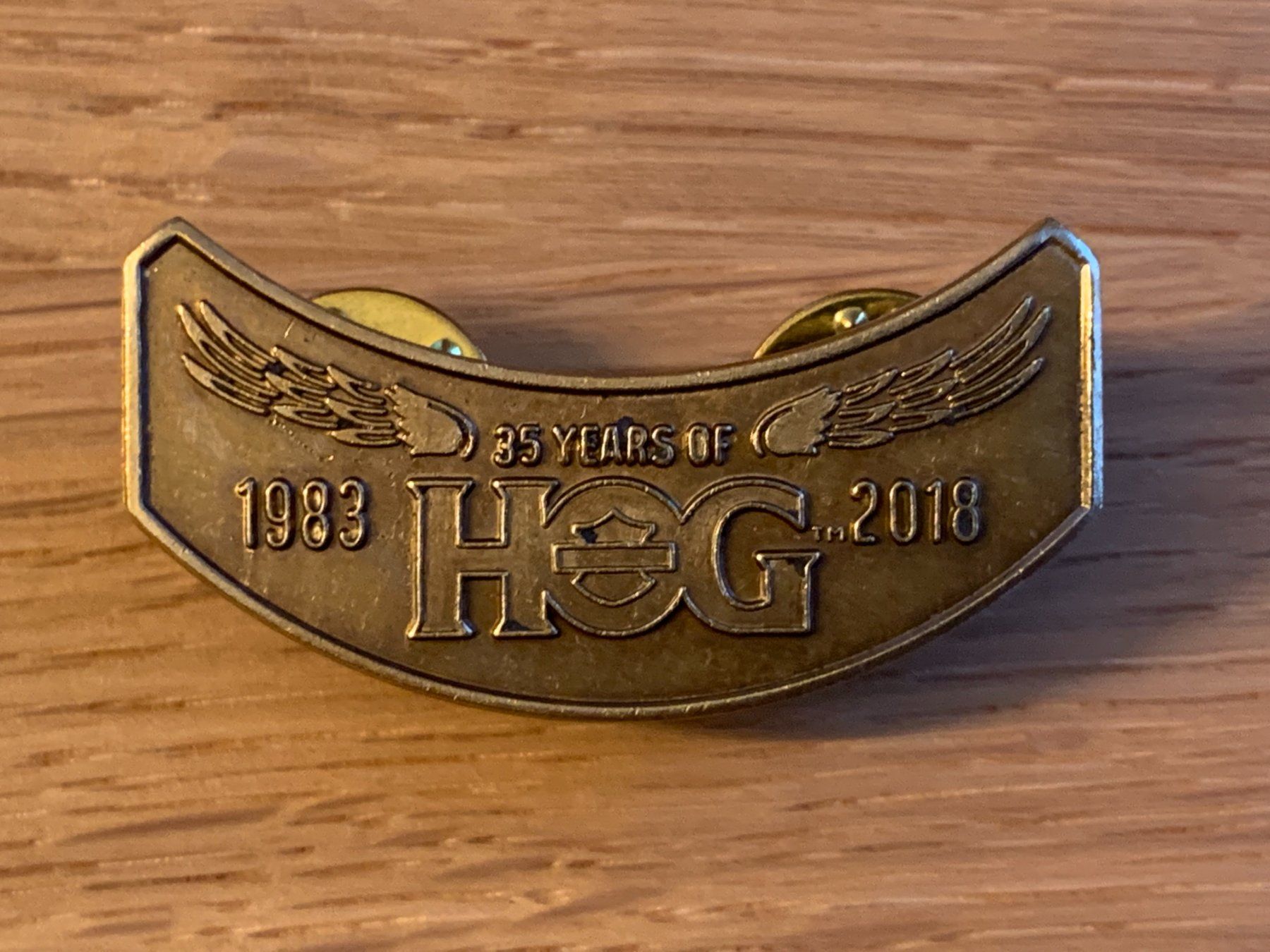 Harley-Davidson Placchette & Badge: Harley Owners Group 2017+2018+2019 Patch mit Pin Top Zustand – Nuovo e nell'imballaggio originale da Sarmenstorf venduto da habasa 4