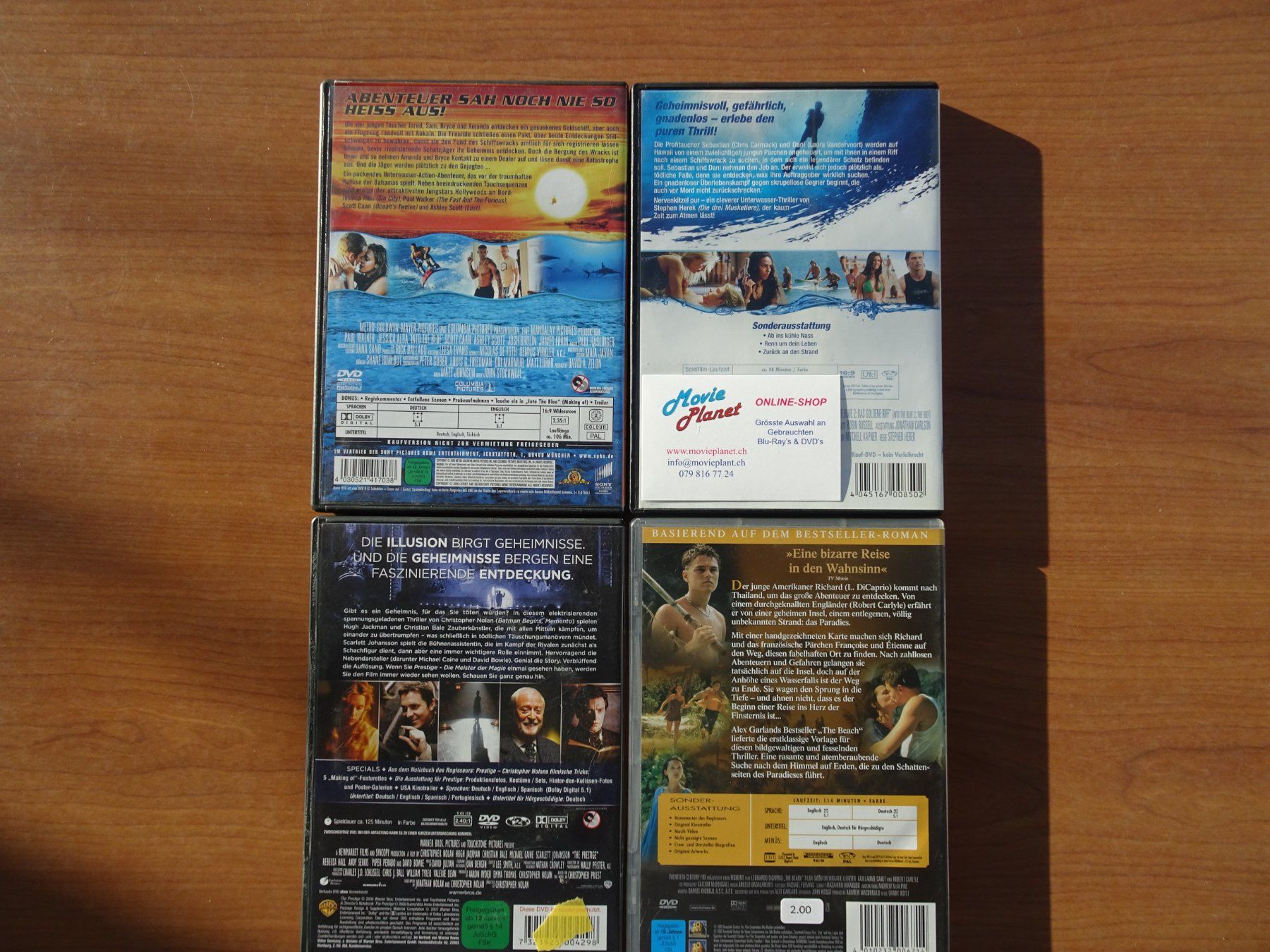 Tutti i DVDs: Action Filme – Usato da Schenkon venduto da Movieplanet 2