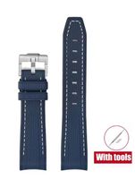 Omega X Swatch Armband in blau für Moonswatch - neu - 20 mm