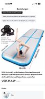 Airtrack Gymnastikmatte 5 Meter blau mit Pumpe gebraucht