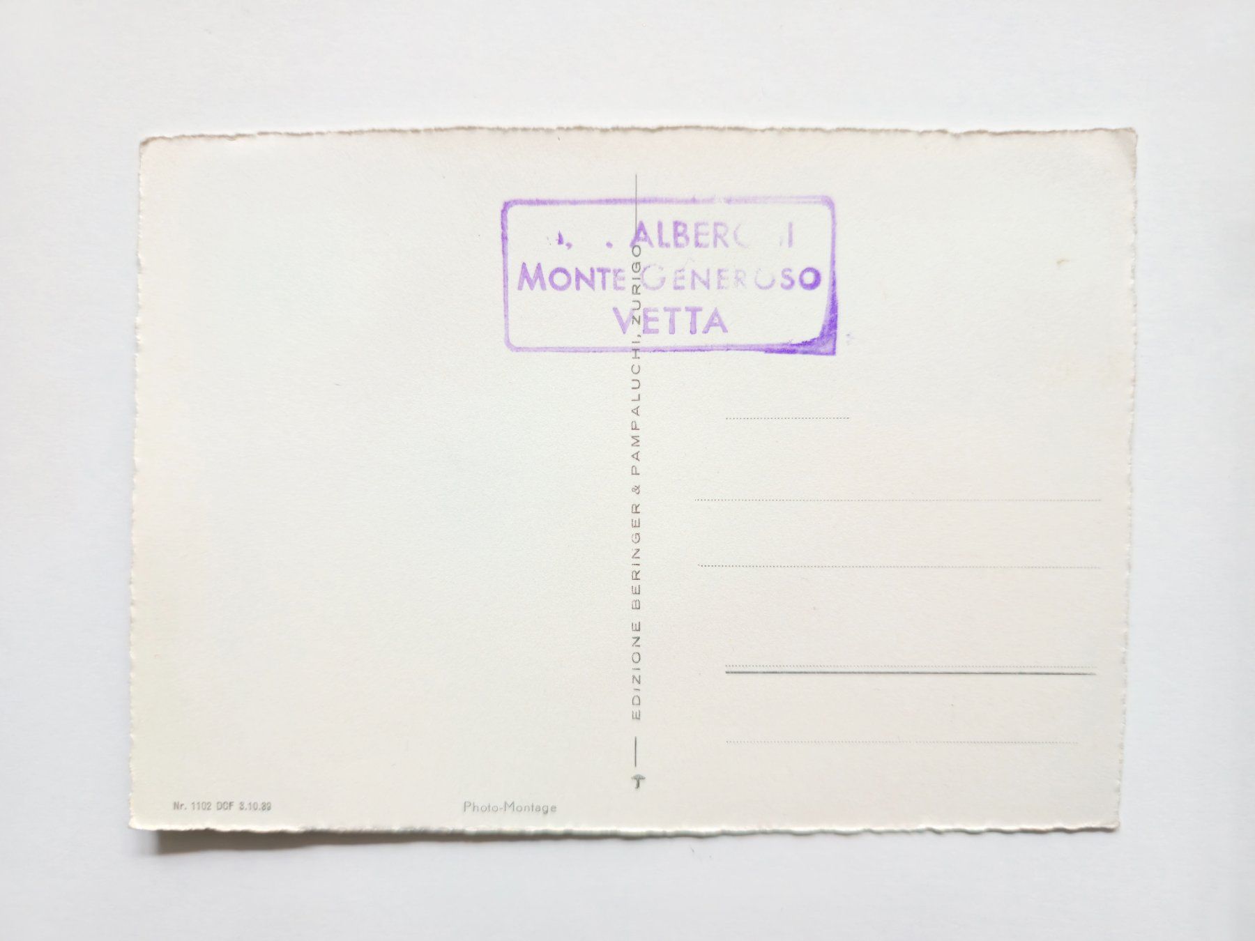 Cartoline postali: AK Monte Generoso alt – Usato da Dättlikon venduto da Wundertuete_ 1
