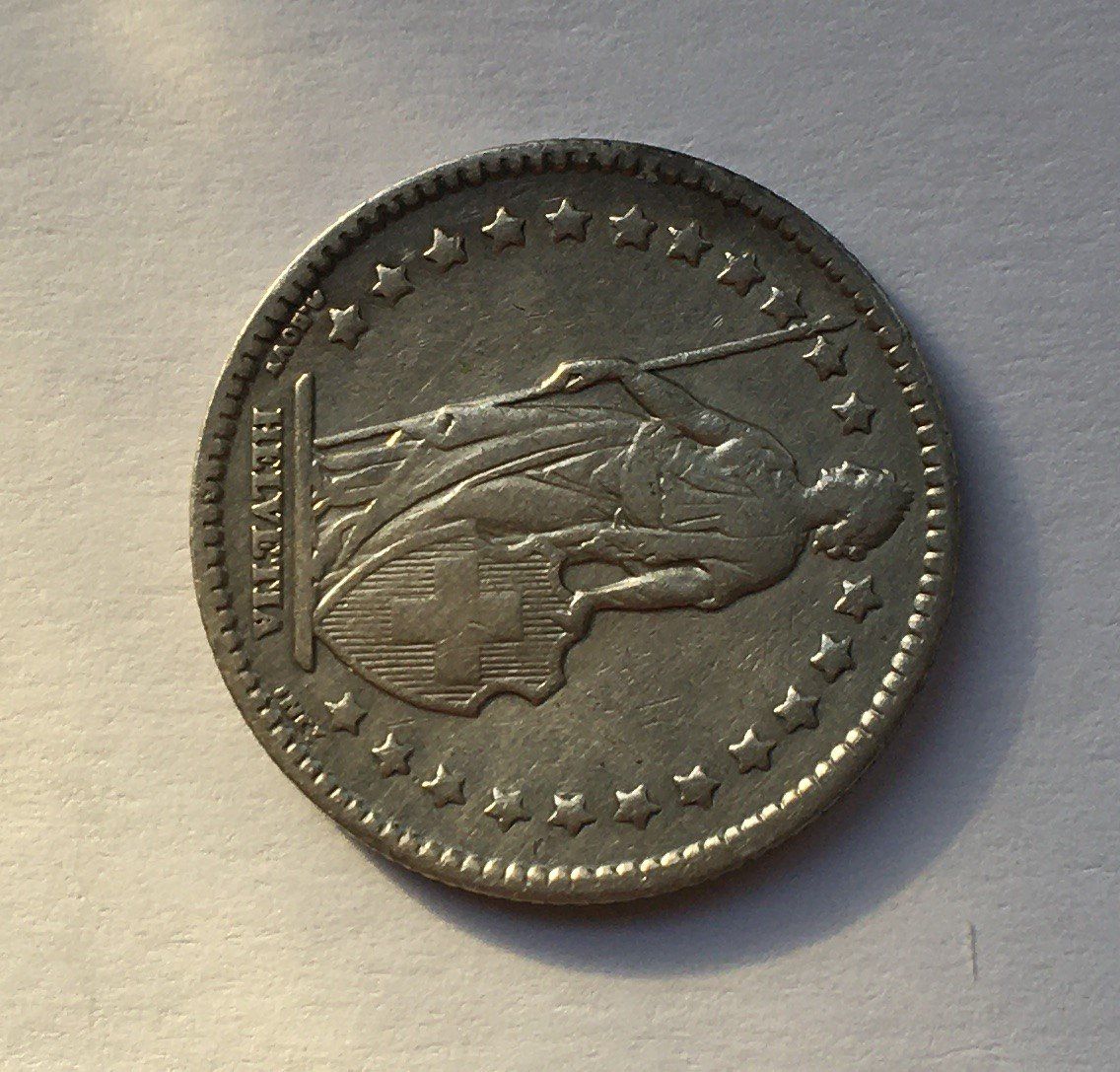 Tutti le monete: 1886 1 Franken ss+ – Usato da Kirchberg SG venduto da Z-Collection 2