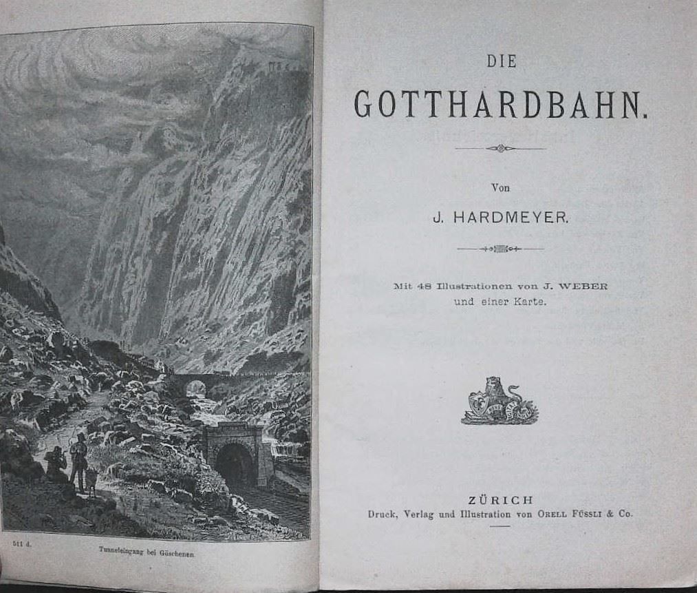 Libri: Gotthard Bahn Wanderbild  um 1880 – Usato da Rafz venduto da Helvet32 1