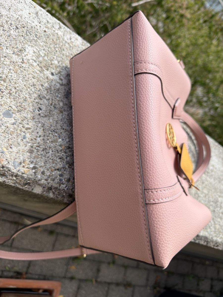 Tory Burch Borse da donna: Tory Burch Perry Small Satchel Pink Moon – Usato da Zürich venduto da bridget66 2
