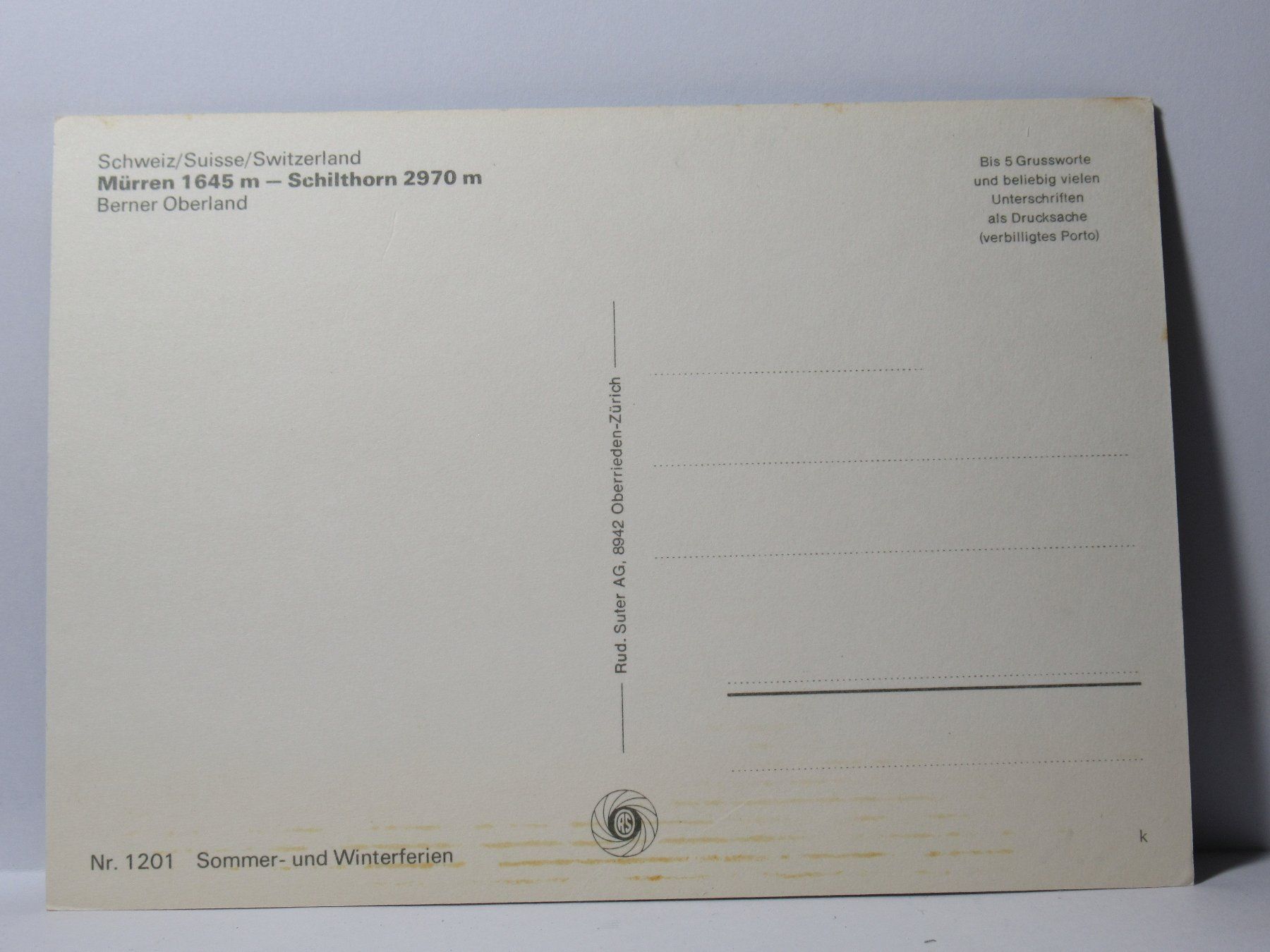 Cartes postales: Mürren – Neuf (Voir description) à Grenchen par Bluemchen1900 1