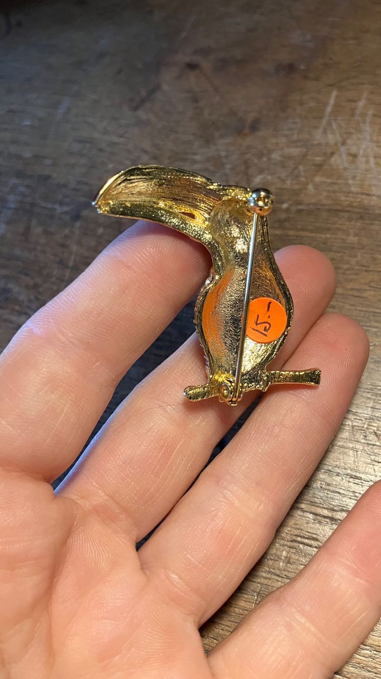 Spille & Fermagli: Broche toucan vintage Brosche Schmuck – Usato da St-Cierges venduto da LeRegain 2