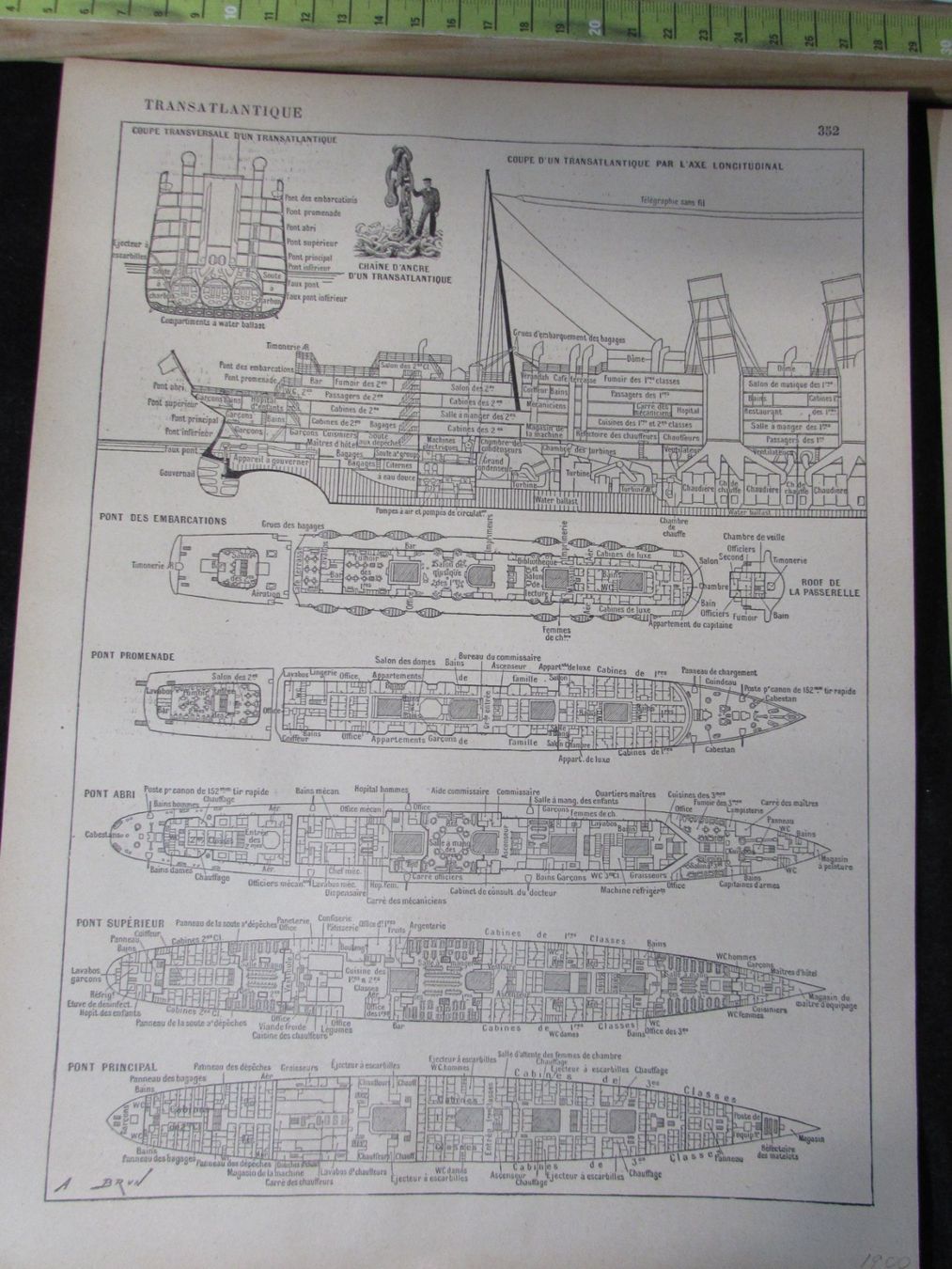 Grafiken & Lithographien: Lot Schiffe/Nautik, 1900 – Gebraucht aus Walchwil von Shells1 7