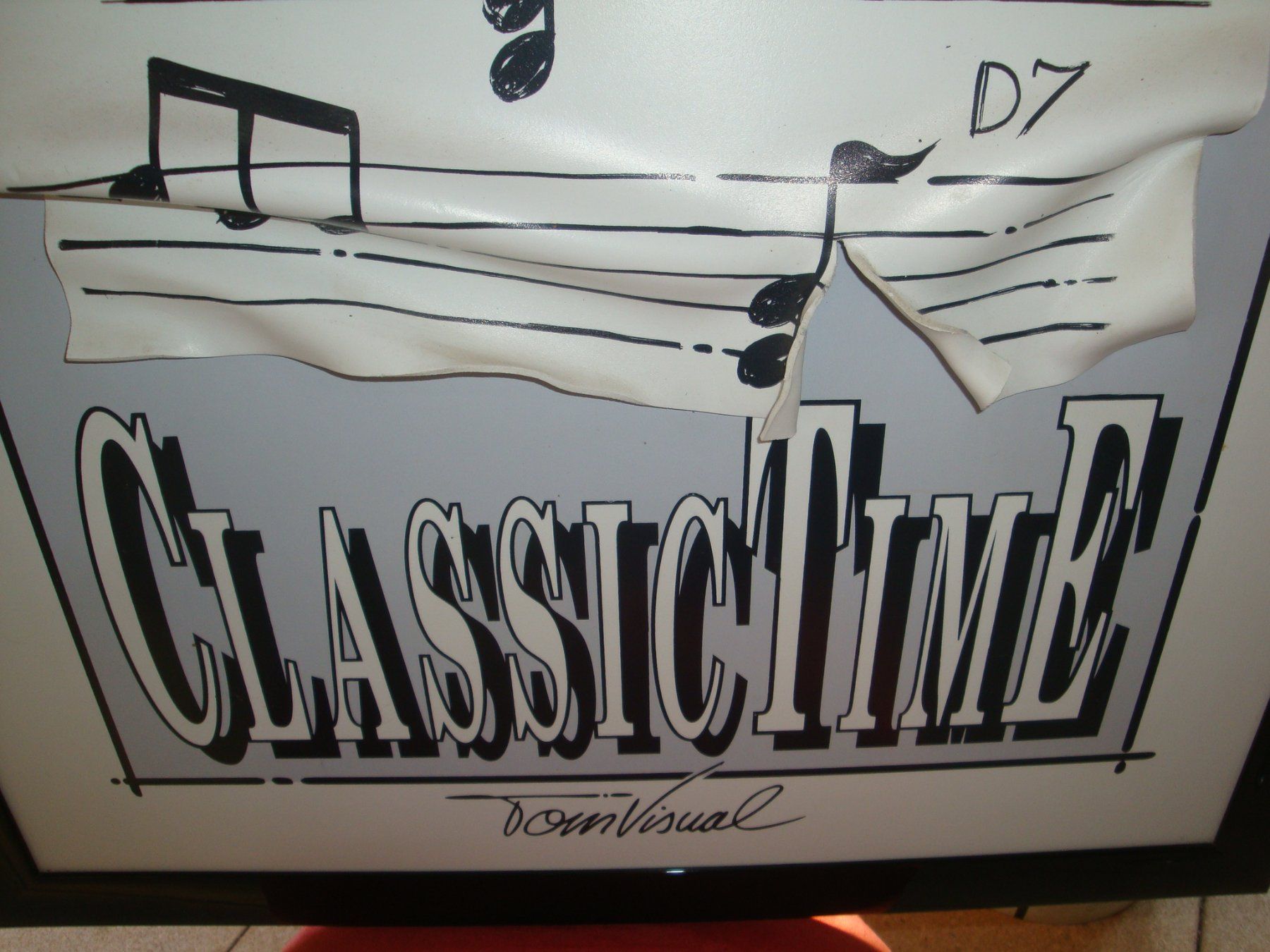 Foto & Immagini: Dekoratives Musik Noten Bild "Classic Time" mit Rahmen – Usato da Enggistein venduto da mach1 1
