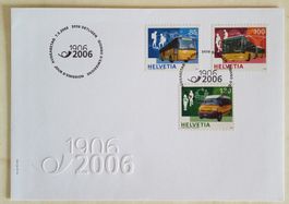 Z1) 1192-94, FDC 100 Jahre Postauto