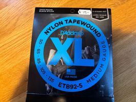 D'Addario ETB92-5 Nylon Bass Saiten, Long-Scale, für5Saiter