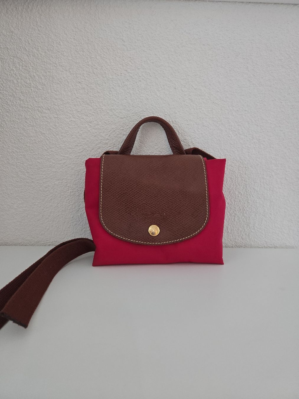 Longchamp Rucksäcke: Longchamp Le Pliage Rucksack Rot – Gebraucht aus Weinfelden von lexamo94