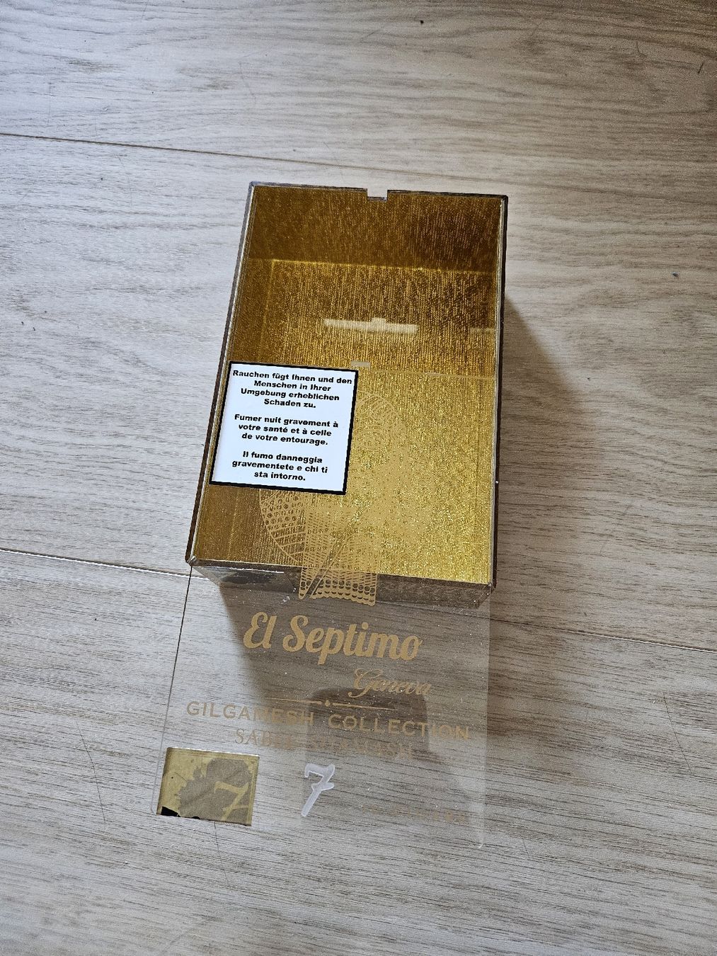 Altro in Decorazioni & Accessori: boite a cigare vide "El Septimo Sens" dorée – Usato da La Joux FR venduto da car_ck96 5
