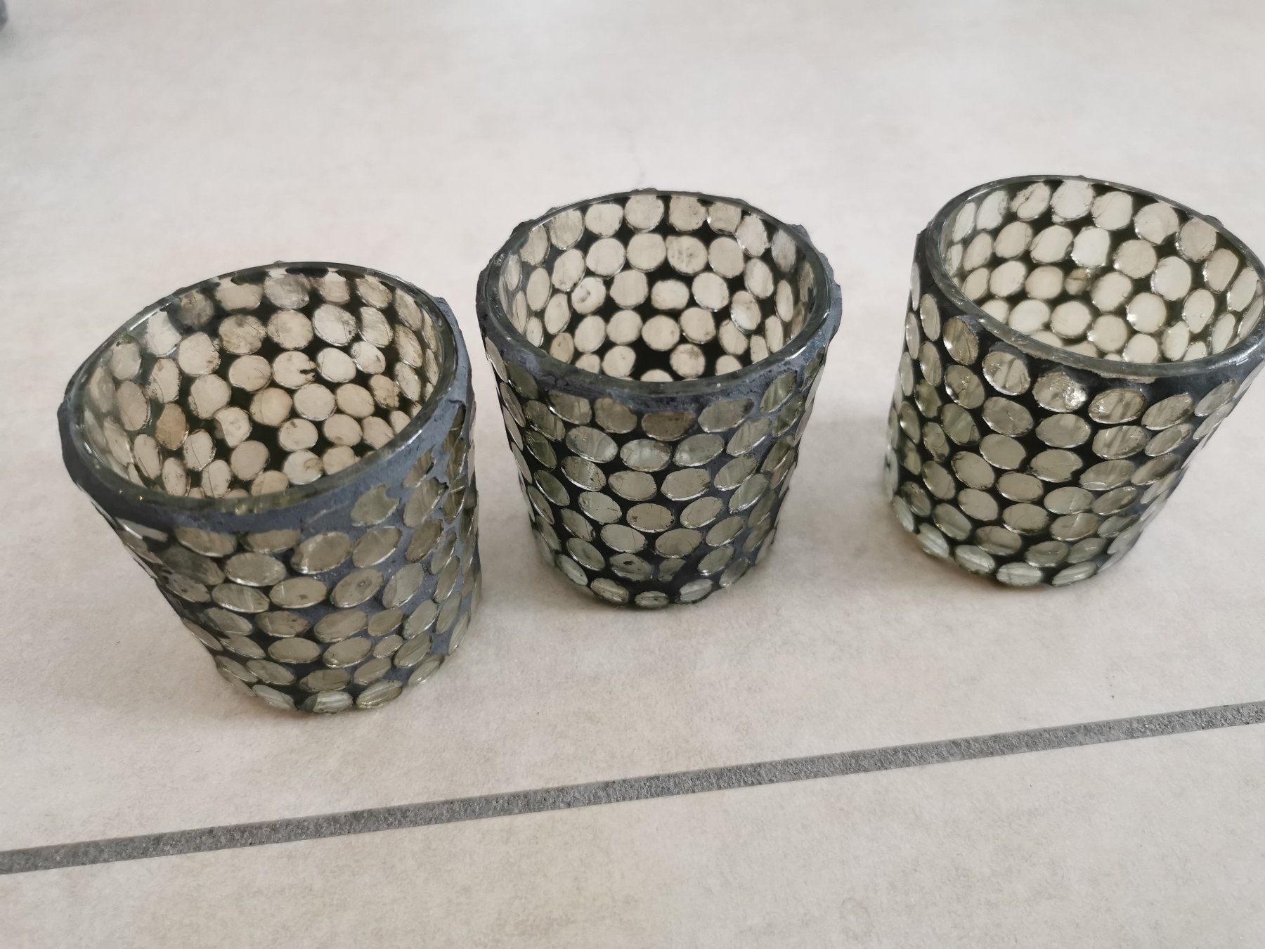 Tutte le decorazioni: 3x Dekoglas / Kerzenglas – Nuovo (secondo la descrizione) da Rickenbach b. Wil venduto da Beautiful.Things