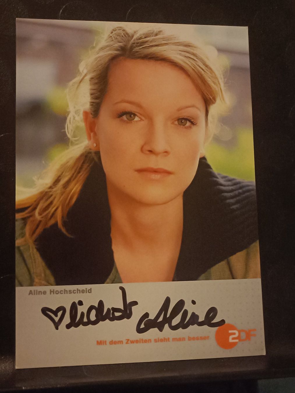 Autographes: Aline Hochscheid - handsignierte Autogrammkarte – D'occasion à Menziken par Artographs