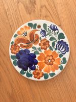 Decorative Plate Floral Pattern Wloclawek Handmade 20cm