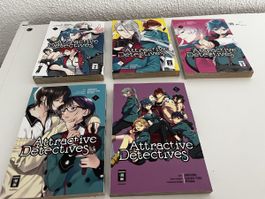 Attractive Detectives Manga Band 1-5 gebrauchter Zustand