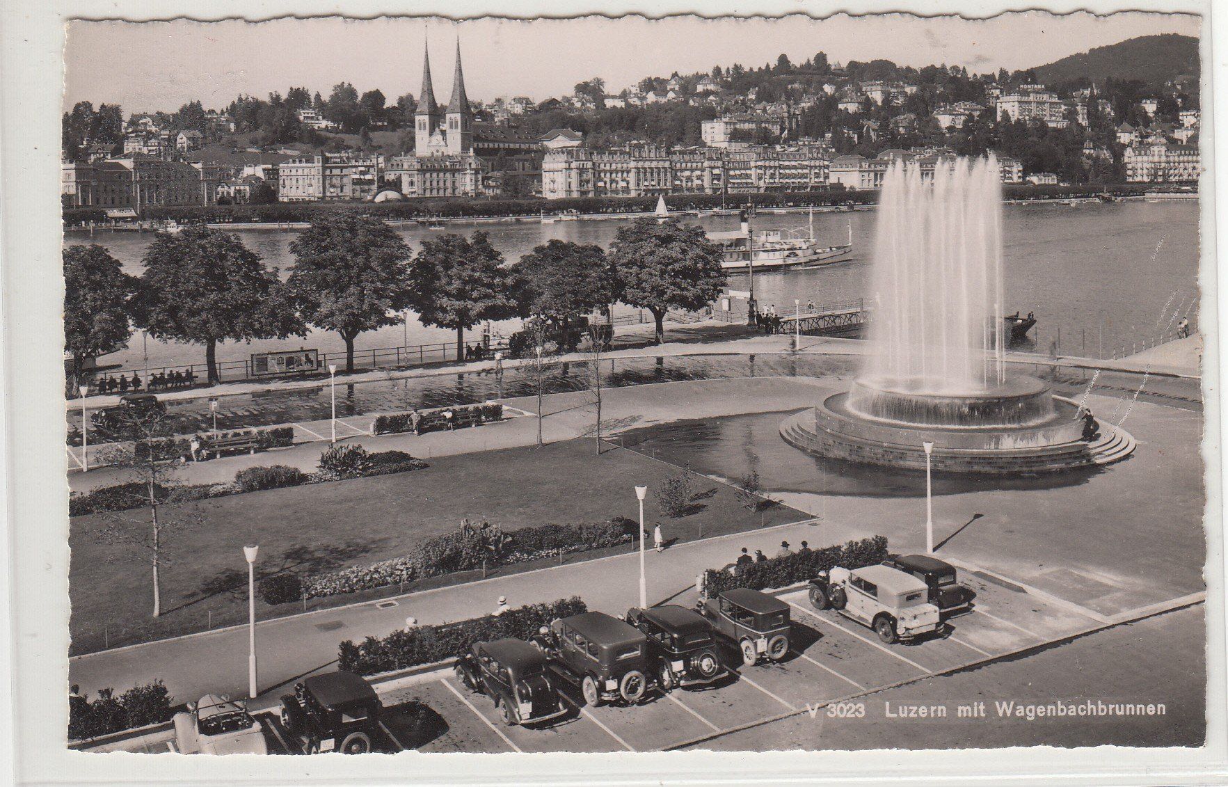 Cartoline postali: AK Luzern Mit Wagenbachbrunnen LU – Usato da Herrliberg venduto da Lfrifda