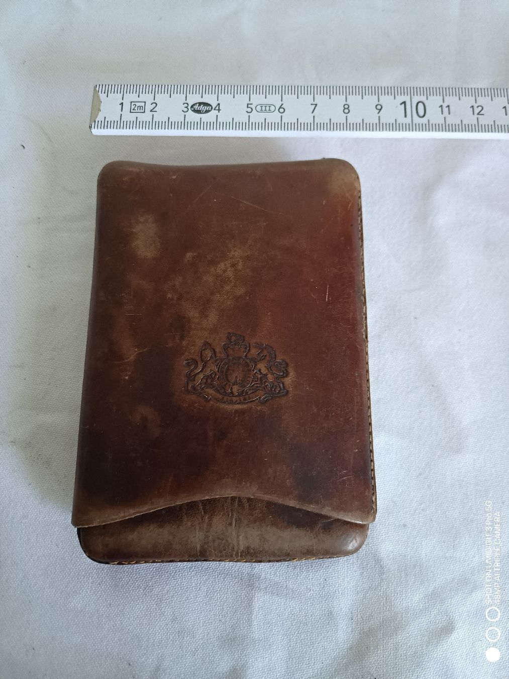 Altri Prodotti per fumatori: Zigarren Etui Leder Braun mit Emblem gebraucht Antik – Usato da Aarwangen venduto da to-hirschi 3