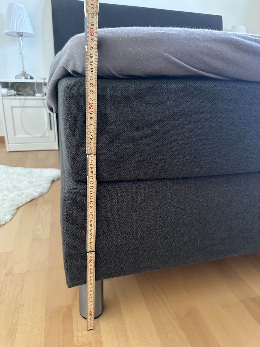 Letti: Boxspringbett 160x200 Anthrazit – Usato da Gerlafingen venduto da pandaa1 1