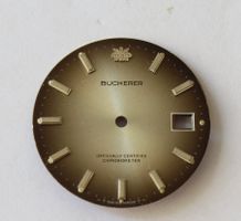 Vintage Zifferblatt Bucherer Chronometer mit Datum Swiss