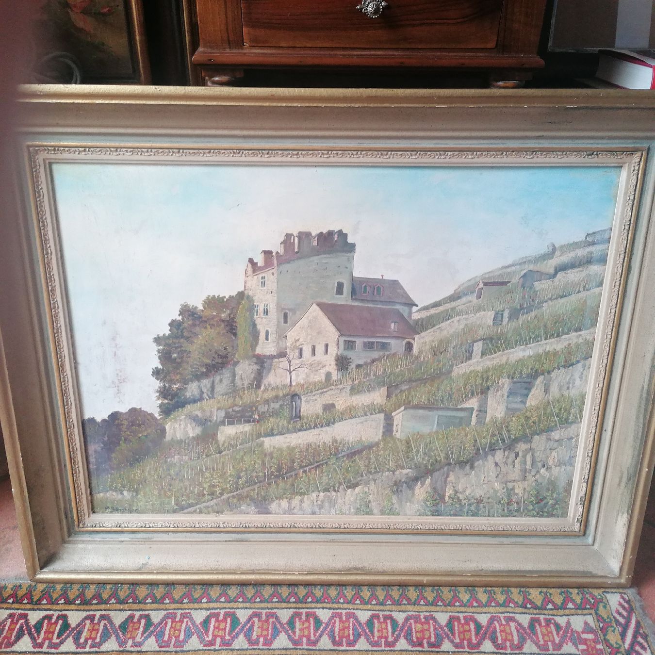 Dipinti: WALTER BANZIGER  Olio su masonite.) – Usato da Mendrisio venduto da Accamuta