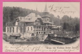 Gruss vom Waldhaus Dolder Zürich gel 1902