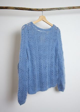 SEZANE-PULLOVER, BLAU, GRÖSSE S, SEHR GUTER ZUSTAND