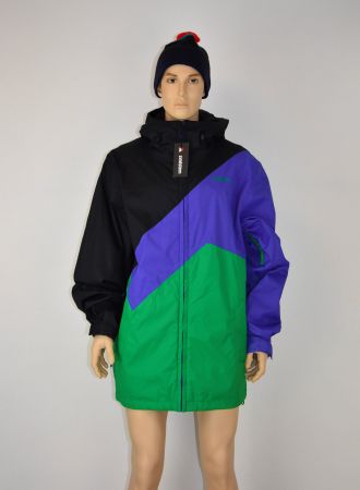 Zimtstern Herren SkiJacke Snowboard /schwarz,lila, grün/Gr.L